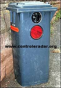 german garbage bin hidden speed camera radar